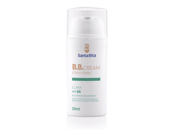 emabalgem de BB Cream Efeito Matte FPS 50 manipulado da Santa Rita